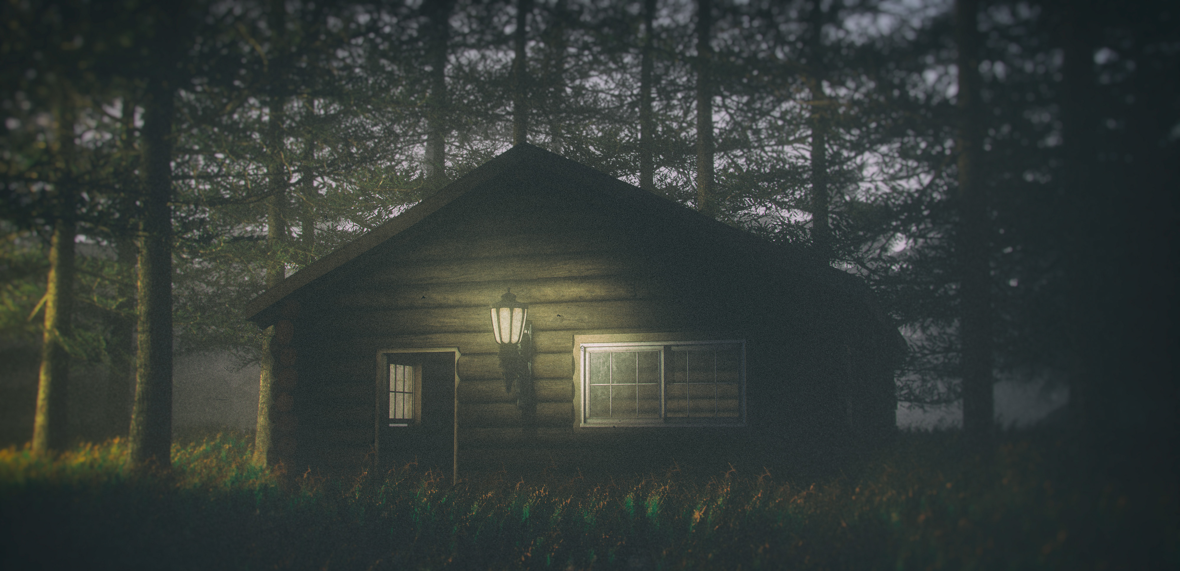 House In Forest Darkness 4k Wallpaper,HD Artist Wallpapers,4k ...